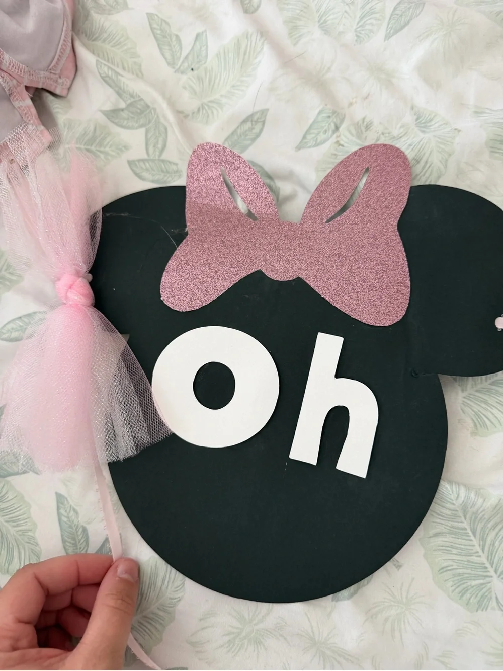 Pink and Black 'Two-ples' Party Banner - Birthday Decoration